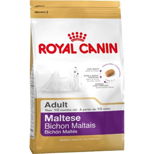 غذای خشک رویال کنین مخصوص سگ بالغ نژاد مالتیز بالای 10 ماه/ 1,5 کیلویی/ Royal Canin Maltese Adult